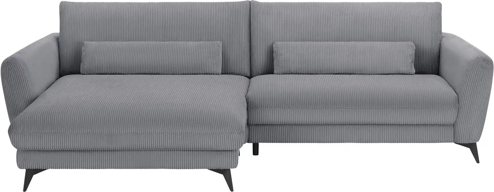 Thumbnail - Ecksofa Cordstoff Amina ¦ grau ¦ Maße (cm): B: 288 H: 81 T: 194.0 Polstermöbel > Sofas > Ecksofas - Höffner