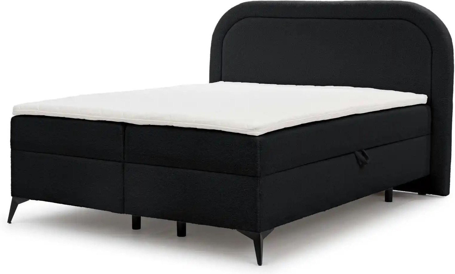 Thumbnail - Boxspringbett ¦ schwarz ¦ Maße (cm): B: 160 H: 120 Betten > Boxspringbetten - Höffner