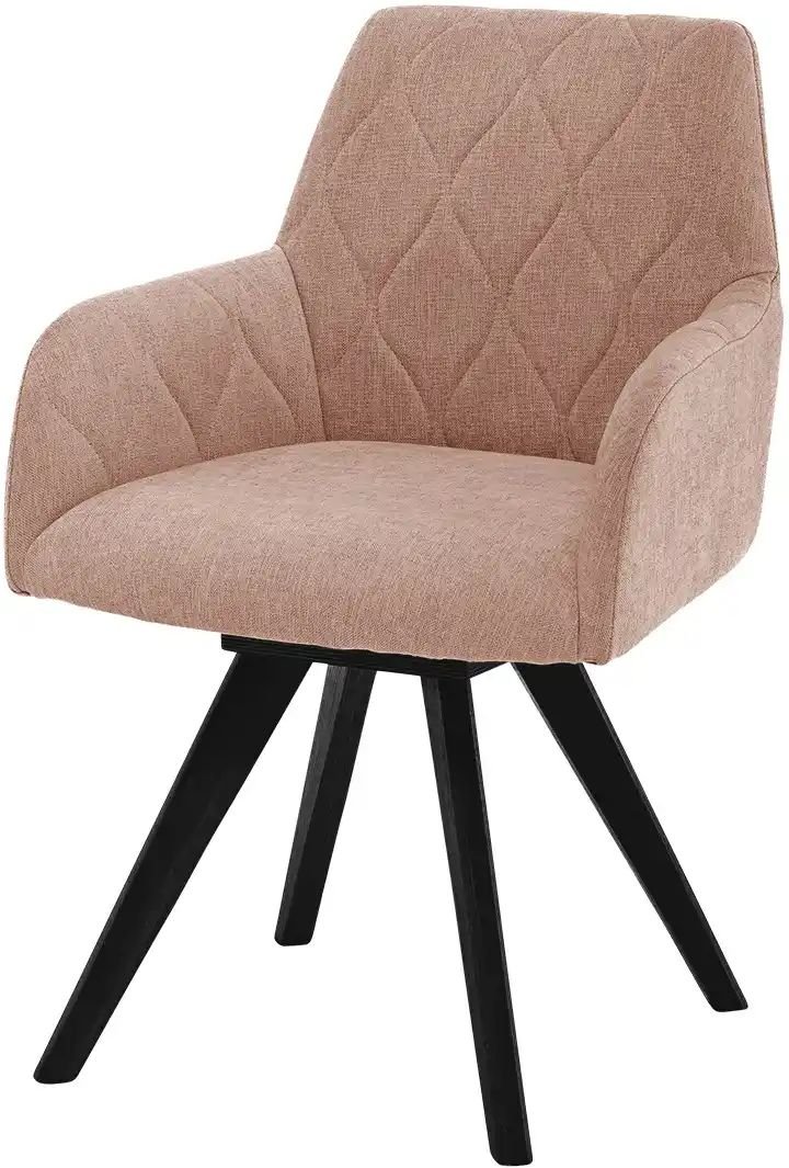Woodford Esszimmerstuhl Damask ¦ rosa/pink ¦ Maße (cm): B: 61 H: 88 T: 66.5 Stühle > Küchenstühle > Küchenstühle mit Ar...