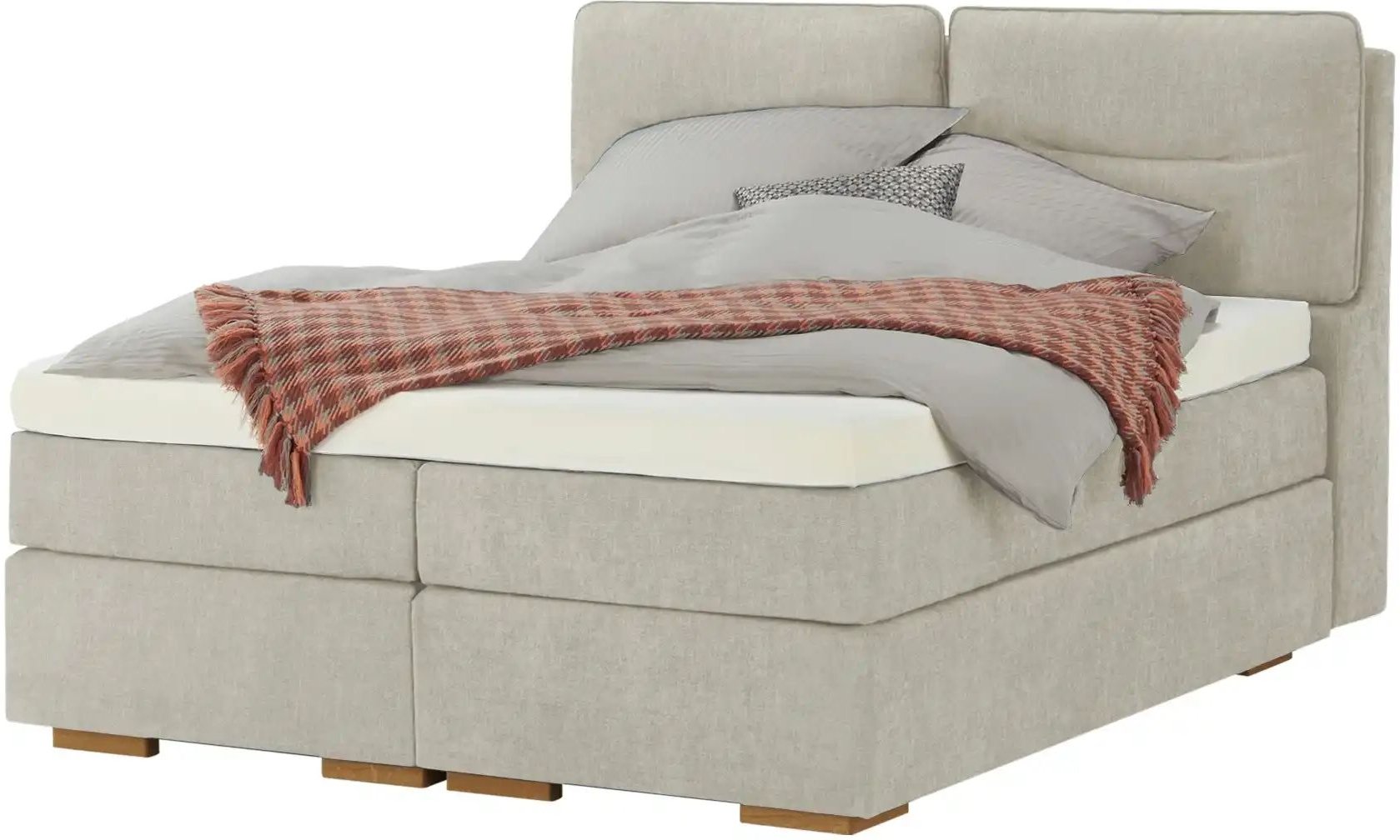 Wohnwert Boxspringbett mit Bettkasten Dormian Besta ¦ beige ¦ Maße (cm): B: 180 H: 136 Betten > Boxspringbetten - Höffne...