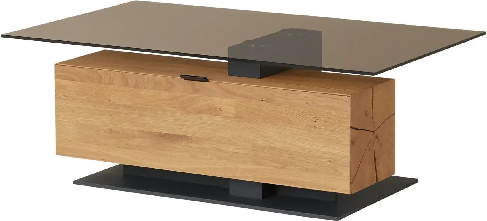 HARTMANN Couchtisch Caya ¦ holzfarben ¦ Maße (cm): B: 75 H: 46 Tische > Mehr Tische > Couchtische mit Glasplatte - Höff...