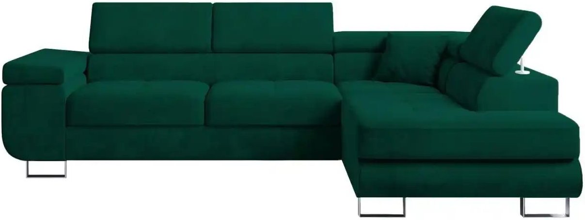 Ecksofa Anton ¦ grün ¦ Maße (cm): B: 275 H: 90 Polstermöbel > Sofas > Ecksofas - Höffner