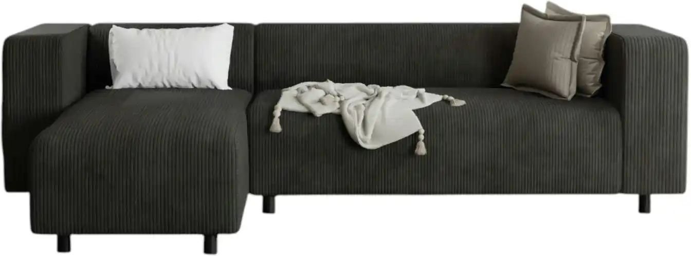 S-STYLE Ecksofa Oskar ¦ schwarz ¦ Maße (cm): B: 240 H: 65 Polstermöbel > Sofas > Ecksofas - Höffner
