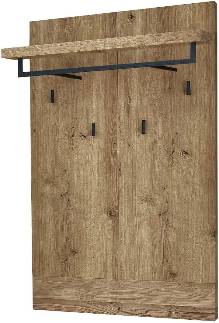 MONDO Garderobenpaneel Lisana ¦ holzfarben ¦ Holzwerkstoff,Massivholz ¦ Maße (cm): B: 70 H: 123 T: 31.0 Garderoben & Kl...