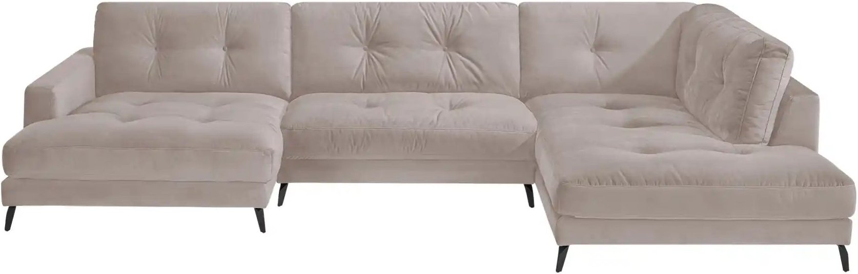 Jette Home Wohnlandschaft aus Samt Jette Return ¦ beige ¦ Maße (cm): B: 359 H: 84 Polstermöbel > Sofas > Wohnlandschafte...