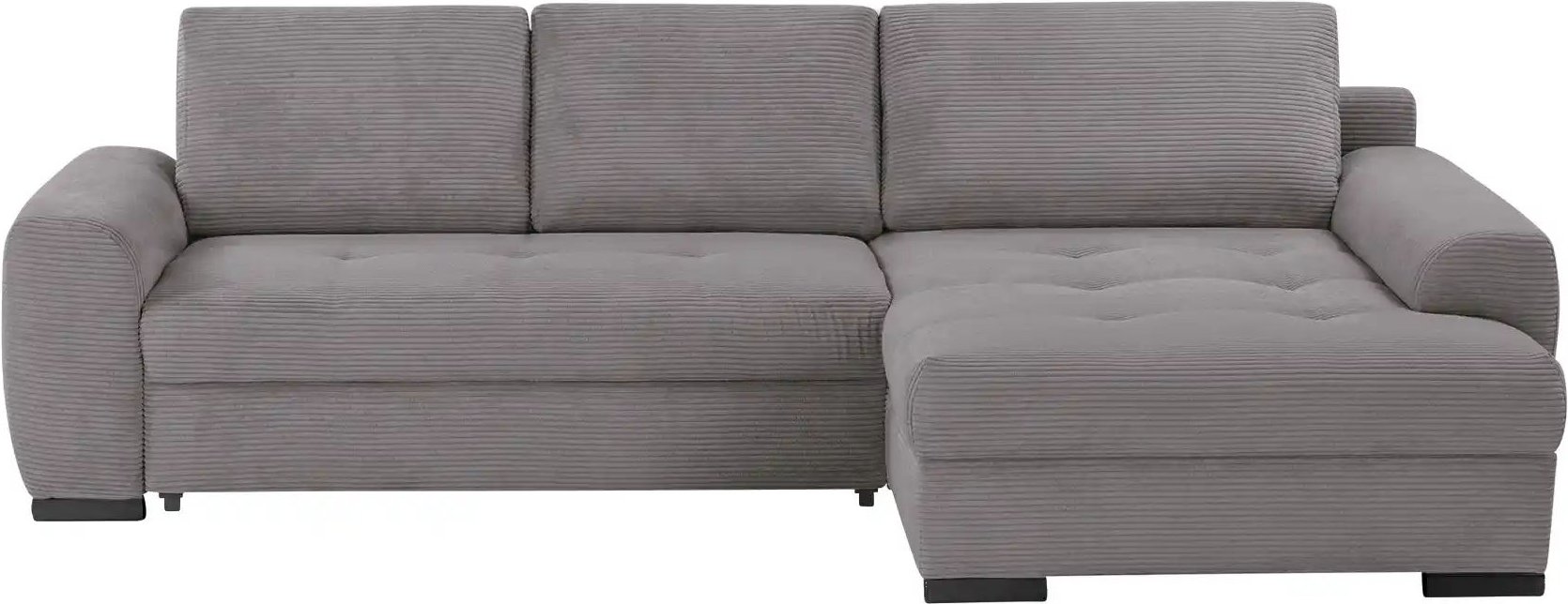 bobb Ecksofa in kuscheligem Cordstoff Soumia ¦ grau ¦ Maße (cm): B: 283 H: 91 T: 181.0 Polstermöbel > Sofas > Ecksofas -...
