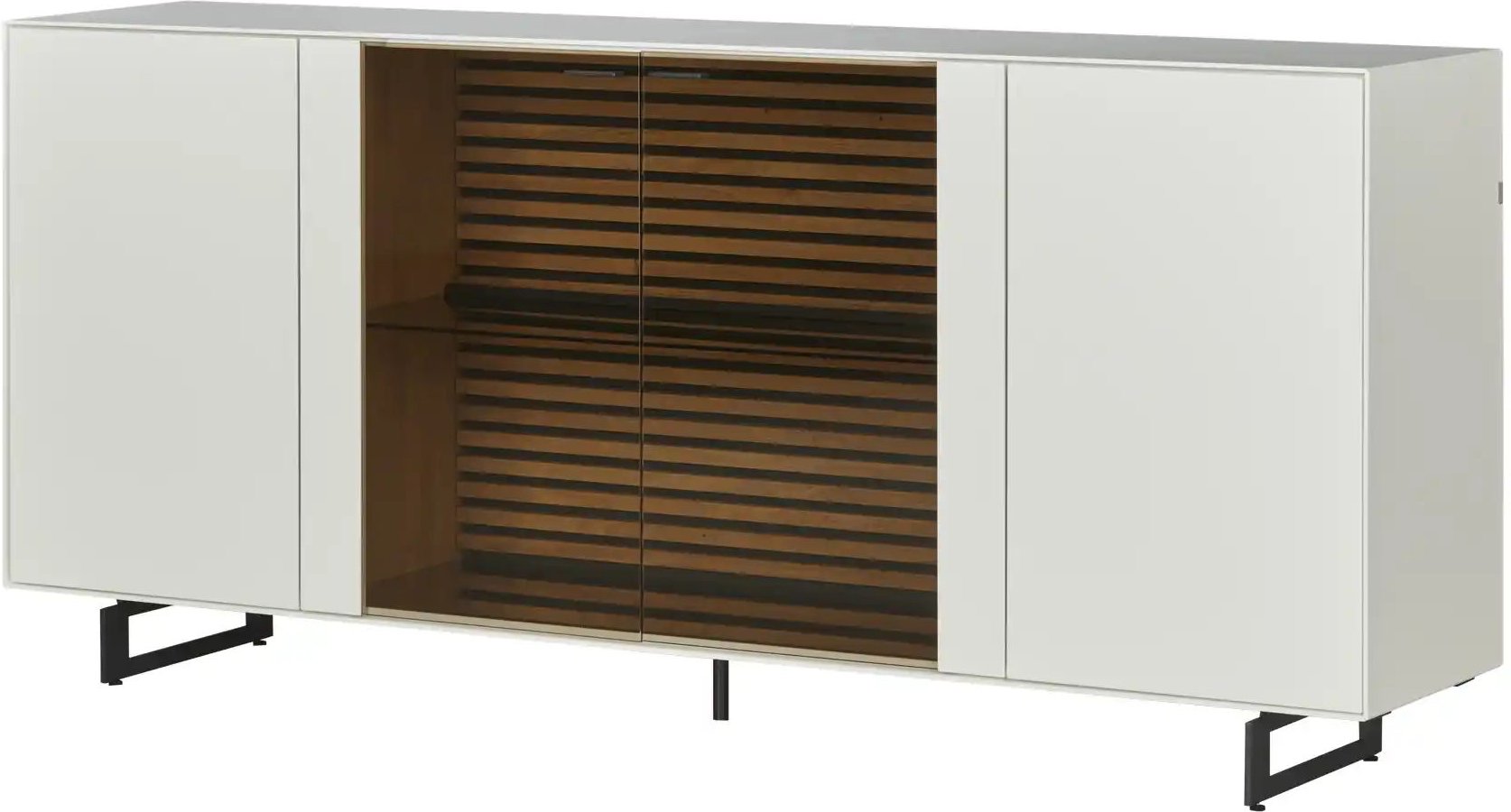 SCHÖNER WOHNEN Kollektion Sideboard Yonna ¦ weiß ¦ Maße (cm): B: 203 H: 93 T: 44.0 Kommoden & Sideboards > Sideboards -...