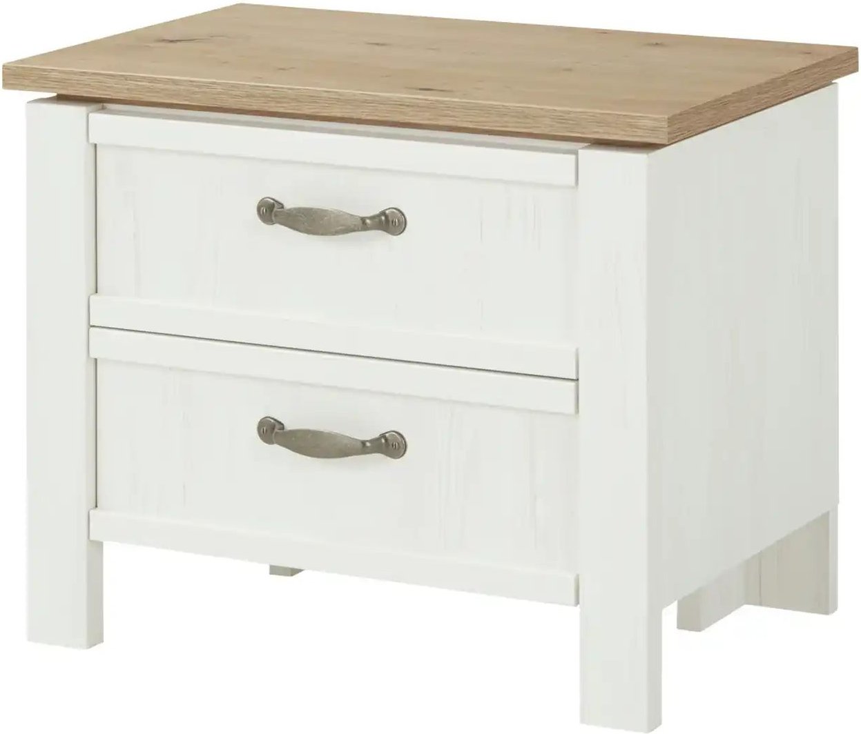 maison bleue Nachtkommode Trient ¦ weiß ¦ Maße (cm): B: 62 H: 50 T: 41.0 Tische > Nachttische - Höffner