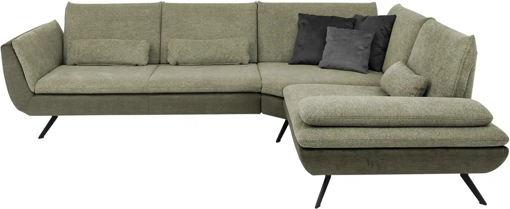 Ecksofa Luca ¦ grün ¦ Maße (cm): B: 314 H: 88 T: 244.0 Polstermöbel > Sofas > Ecksofas - Höffner