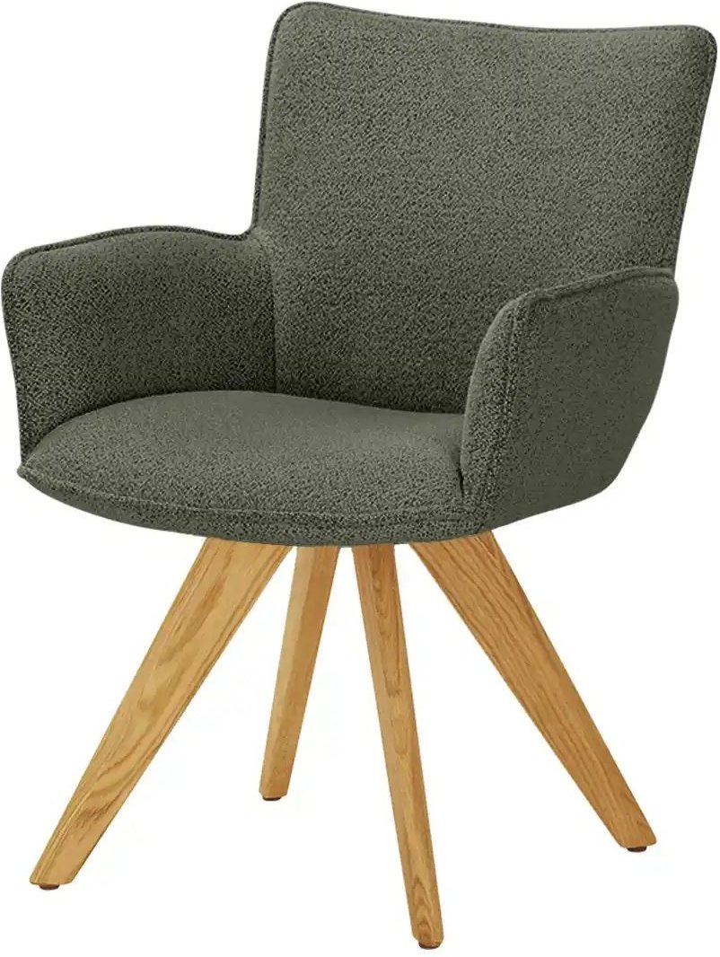 Wohnwert Armlehnstuhl Stella ¦ grün ¦ Maße (cm): B: 61 H: 87 T: 62.0 Stühle > Esszimmerstühle > Esszimmerstühle mit Arm...