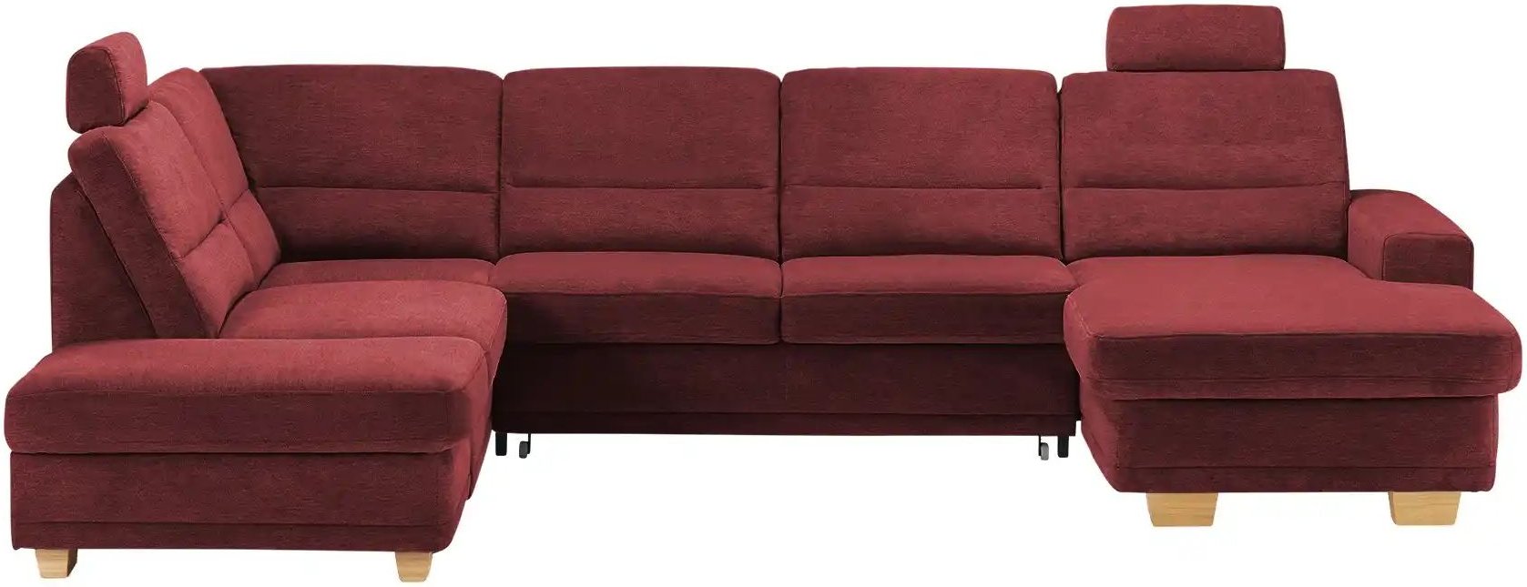 meinSofa Wohnlandschaft aus Mikrofaser Marc ¦ rot ¦ Maße (cm): B: 311 H: 85 T: 234.0 Polstermöbel > Sofas > Schlafsofas ...