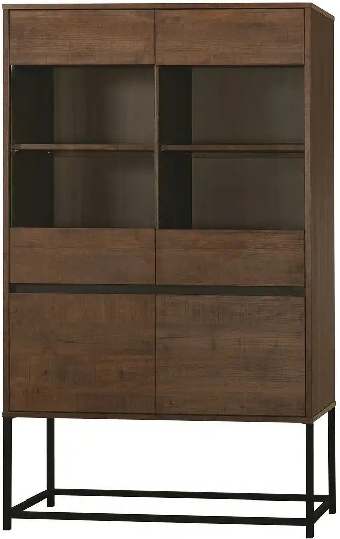 uno Vitrine Milltown ¦ holzfarben ¦ Maße (cm): B: 116 H: 210 T: 45.0 Schränke > Vitrinen - Höffner