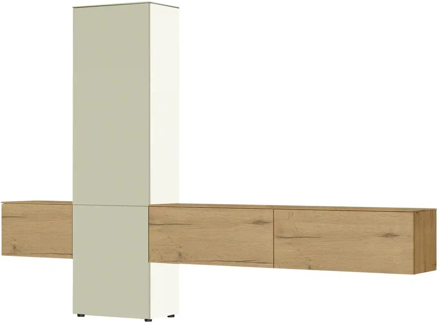 Content Wohnwand Style ¦ grün ¦ Maße (cm): B: 301 H: 205 T: 38.0 Kommoden & Sideboards > Wohnwände - Höffner