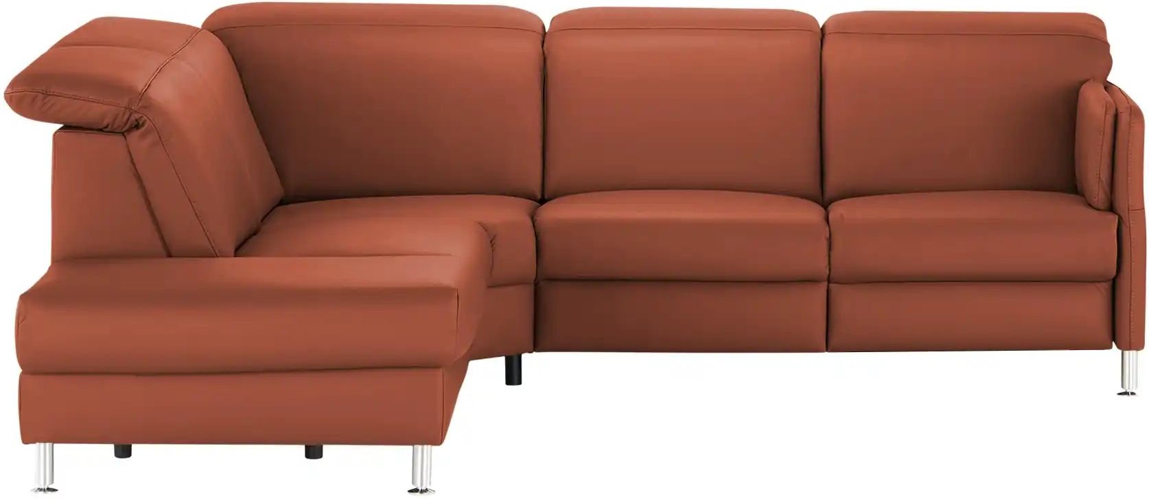 Thumbnail - meinSofa Leder-Ecksofa Leon ¦ rot ¦ Maße (cm): B: 259 H: 83 T: 236.0 Polstermöbel > Sofas > 3-Sitzer - Höffner