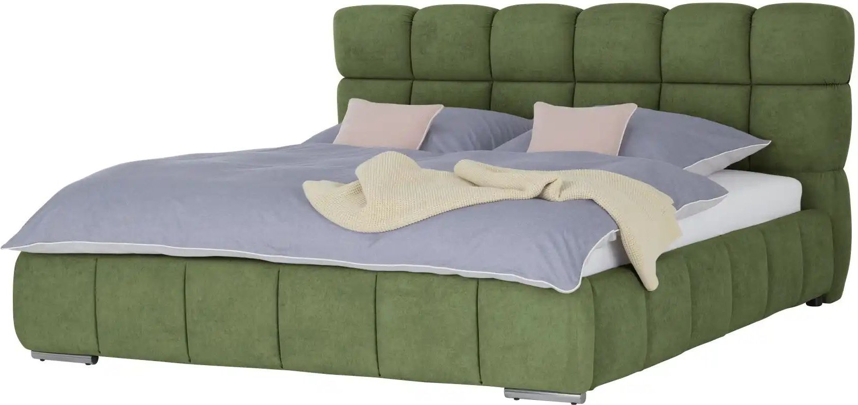 Polsterbett mit Bettkasten Savio ¦ grün ¦ Maße (cm): B: 210 H: 108 Betten > Polsterbetten - Höffner
