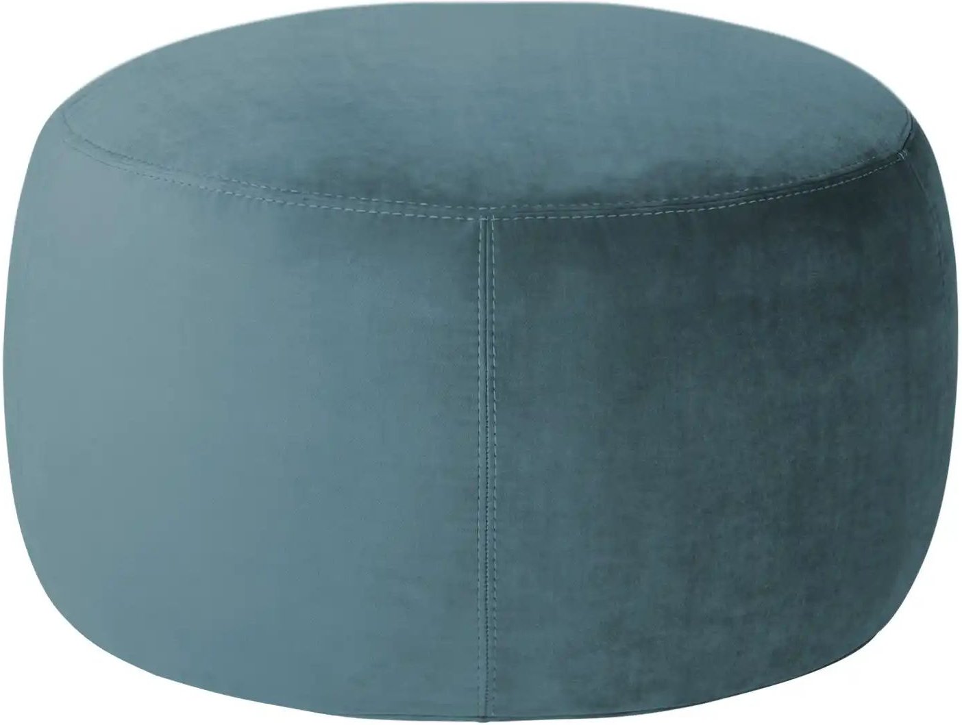 Samt Hocker Amadi ¦ blau ¦ Maße (cm): H: 40 Ø: 60 Polstermöbel > Hocker - Höffner