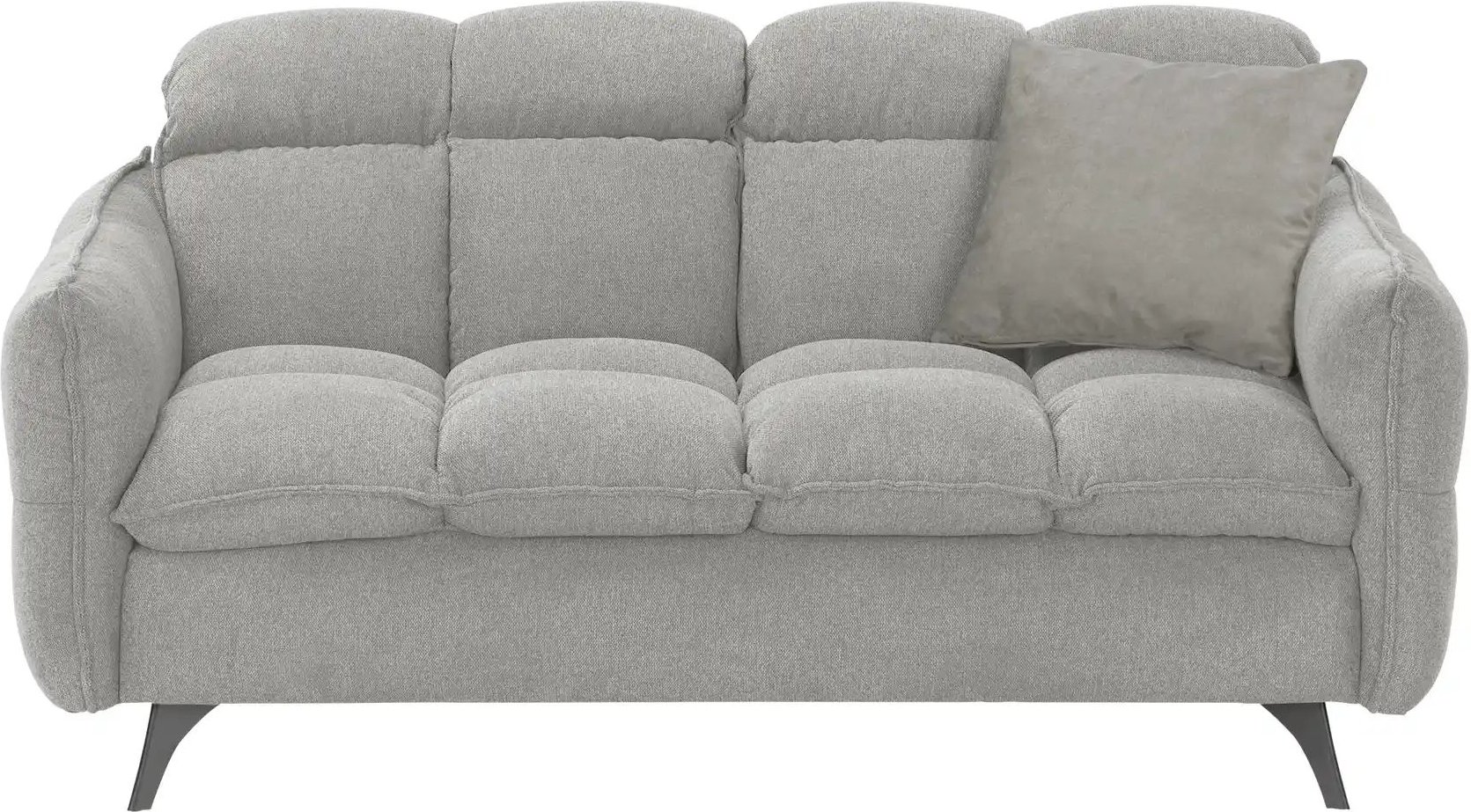 Thumbnail - bobb Einzelsofa Key West ¦ grau ¦ Maße (cm): B: 186 H: 88 T: 123.0 Polstermöbel > Sofas > 2-Sitzer - Höffner