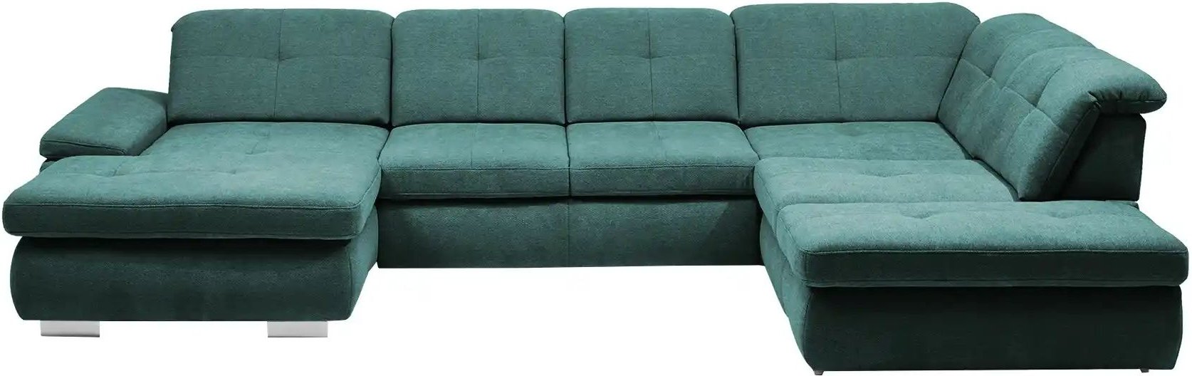 Lounge Collection Wohnlandschaft Flachgewebe Affair ¦ türkis/petrol ¦ Maße (cm): B: 371 H: 100 T: 260.0 Polstermöbel > ...