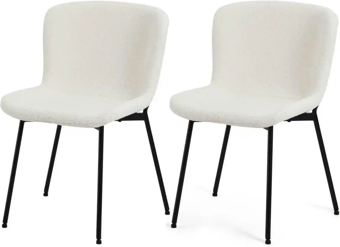 Furnhouse Esszimmerstuhl 2er-Set Teddy ¦ creme ¦ Maße (cm): B: 52 H: 80 Stühle > Polsterstühle - Höffner