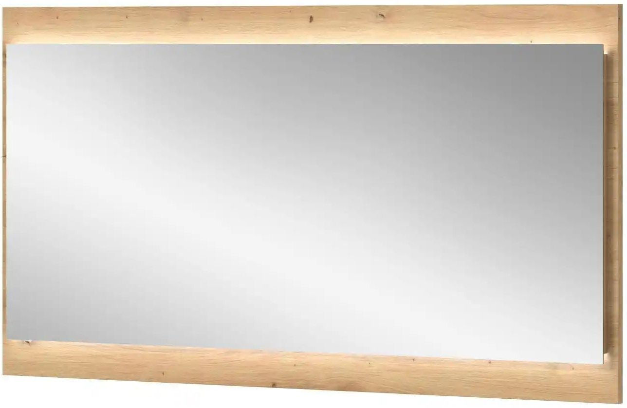 Spiegel ¦ holzfarben ¦ Holzwerkstoff ¦ Maße (cm): B: 110 H: 60 Garderoben & Kleiderstangen > Garderoben Spiegel - Höff...