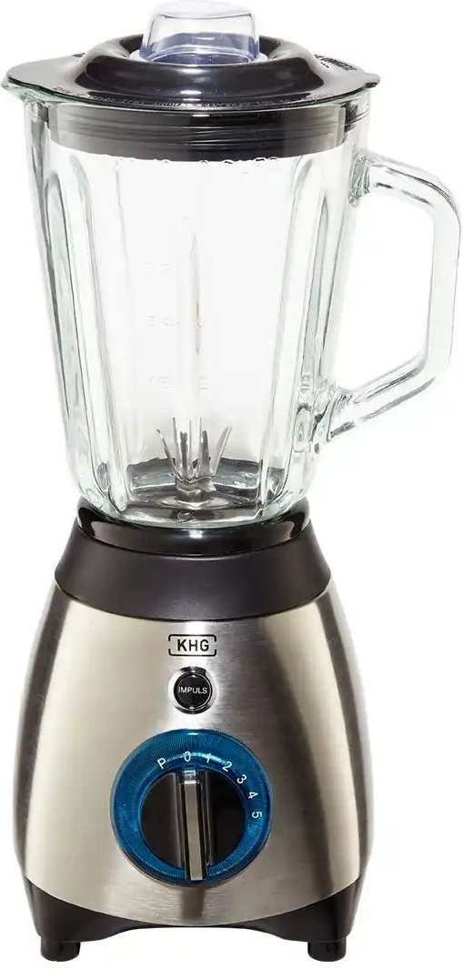 KHG Standmixer STA-600E ¦ silber ¦ Glas,Edelstahl ¦ Maße (cm): B: 18 H: 39,5 T: 14.5 Elektrokleingeräte > Mixen - Höffn...
