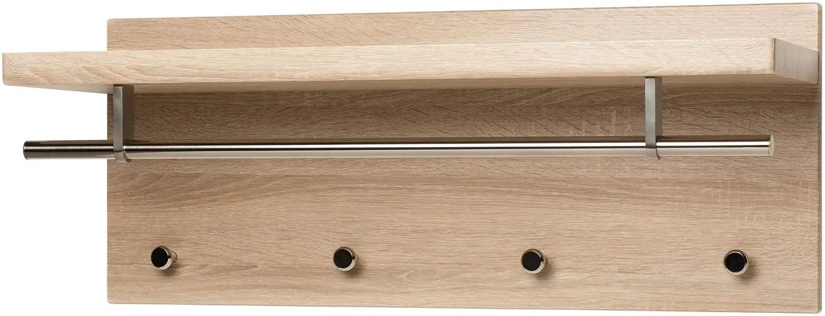 Wandgarderobe Hemstedt ¦ holzfarben ¦ MDF-Platte ¦ Maße (cm): B: 75 H: 30 T: 26.0 Garderoben & Kleiderstangen > Wandgar...