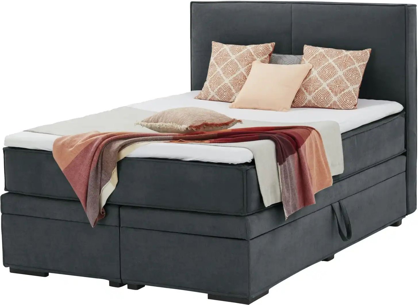 Boxi Boxspringbett mit Bettkasten Boxi Urban ¦ grau ¦ Maße (cm): B: 140 H: 125 Betten > Boxspringbetten - Höffner