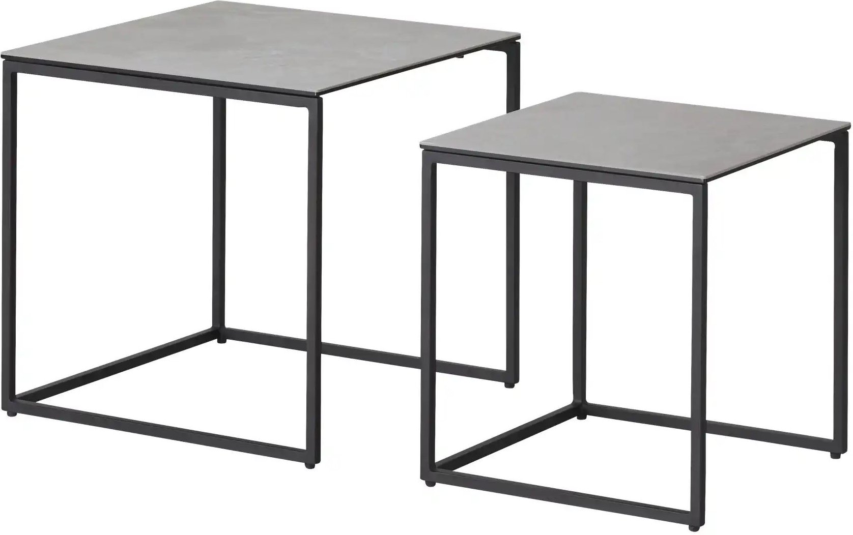 Jette Home Beistelltisch Set Twins I ¦ grau ¦ Maße (cm): B: 50 H: 48 Tische > Beistelltische > Beistelltische ohne Roll...