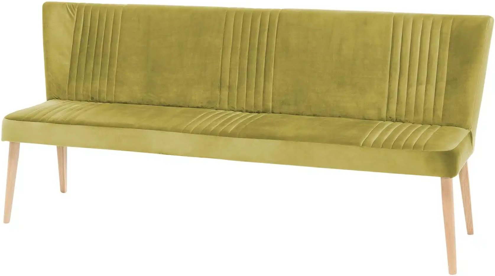 Woodford Polsterbank mit Rückenlehne Iwana ¦ grün ¦ Maße (cm): B: 205 H: 92 T: 62.0 Bänke > Einzelbänke - Höffner