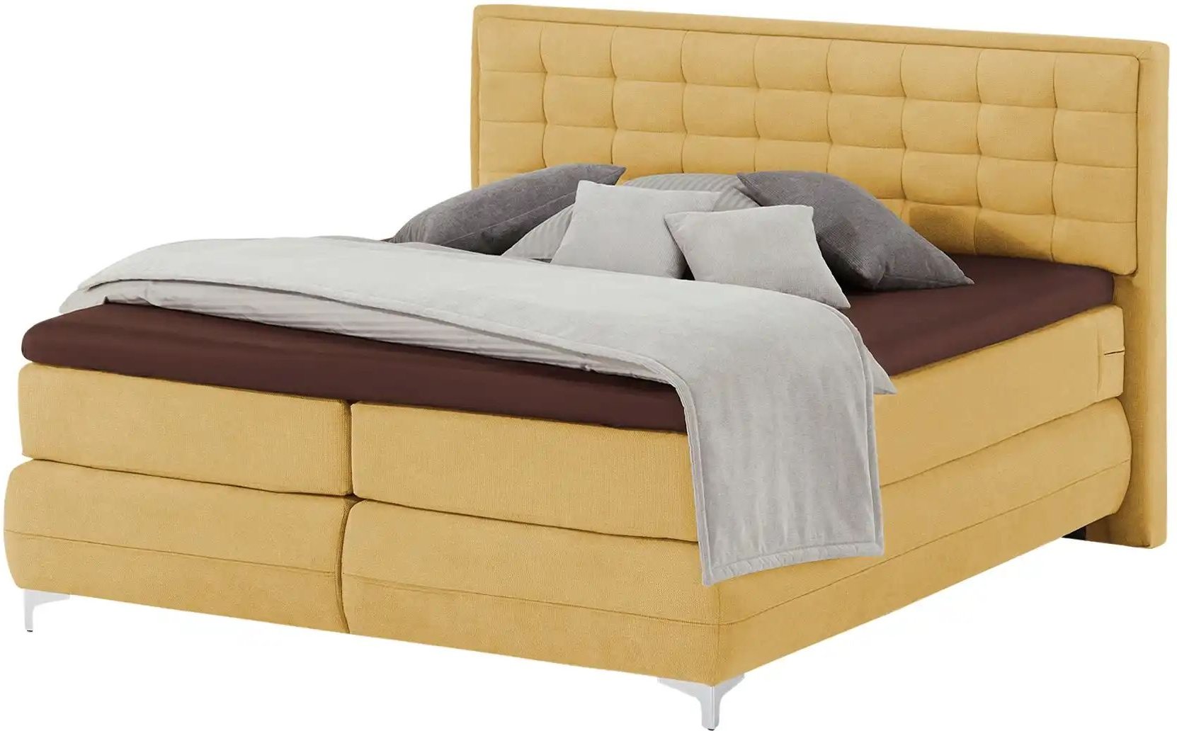 Musterring Boxspringbett Standardversion Dubai ¦ gelb ¦ Maße (cm): B: 177 H: 124 Betten > Boxspringbetten - Höffner