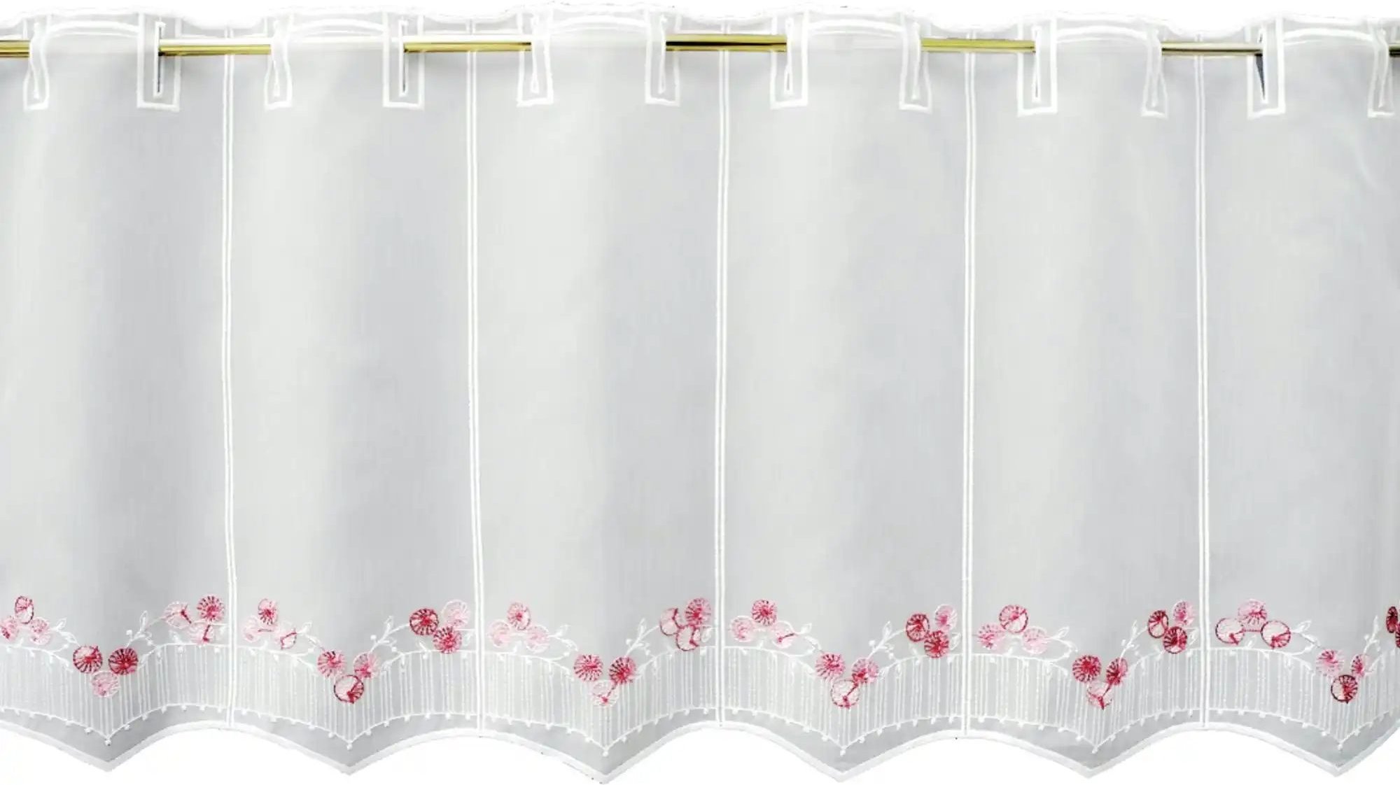 FLORENTINA Scheibengardine ¦ rosa/pink ¦ Synthetik ¦ Maße (cm): B: 144 H: 30 Gardinen & Rollos > Gardinen & Vorhänge >...