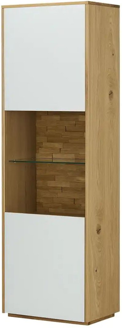 Wohnwert Vitrine Kreta ¦ weiß ¦ Maße (cm): B: 65 H: 205 T: 43.0 Schränke > Vitrinen - Höffner