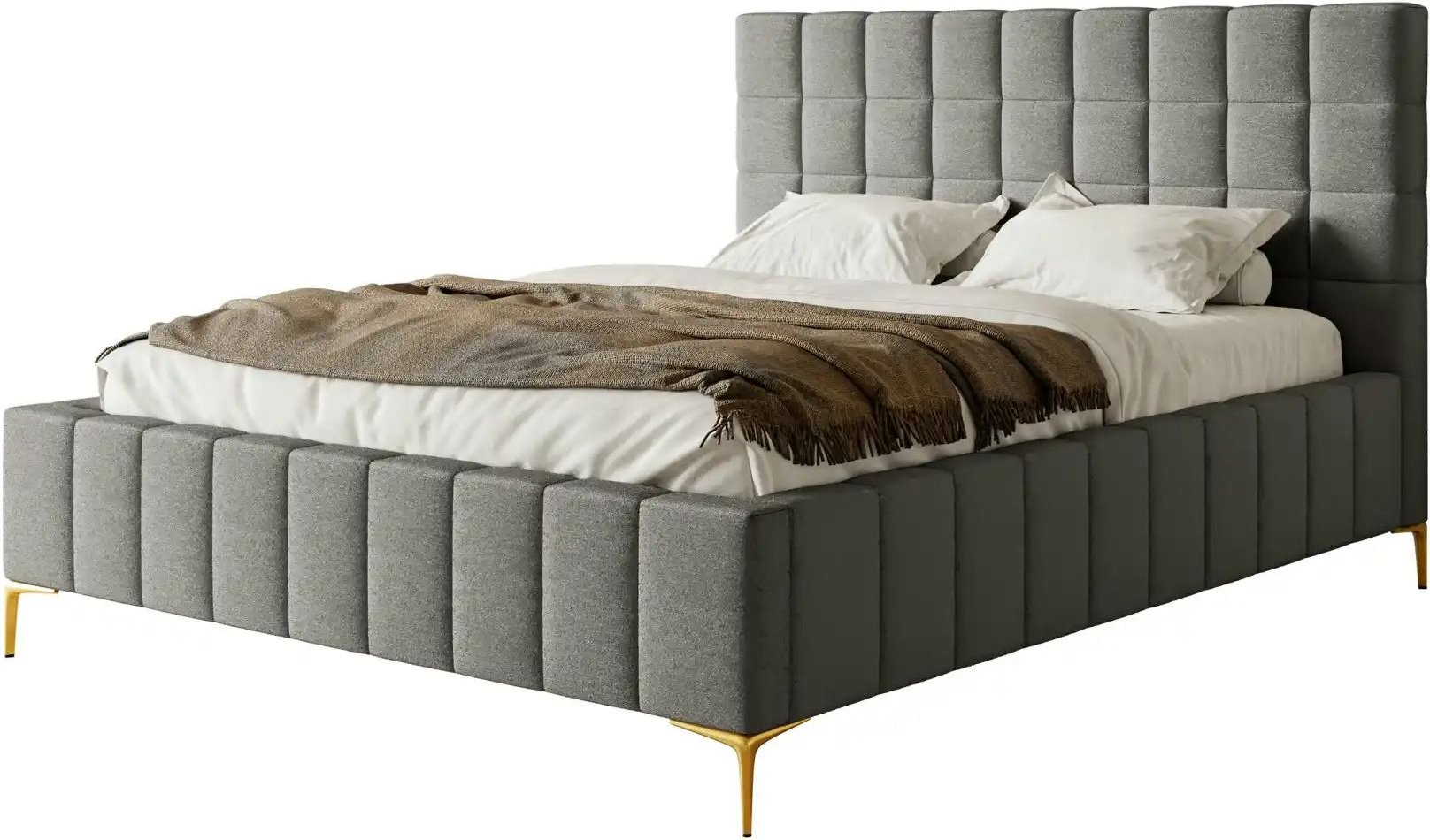 Selsey Polsterbett mit Bettkasten Szejlo ¦ grau ¦ Maße (cm): B: 200 H: 126 Betten > Polsterbetten - Höffner