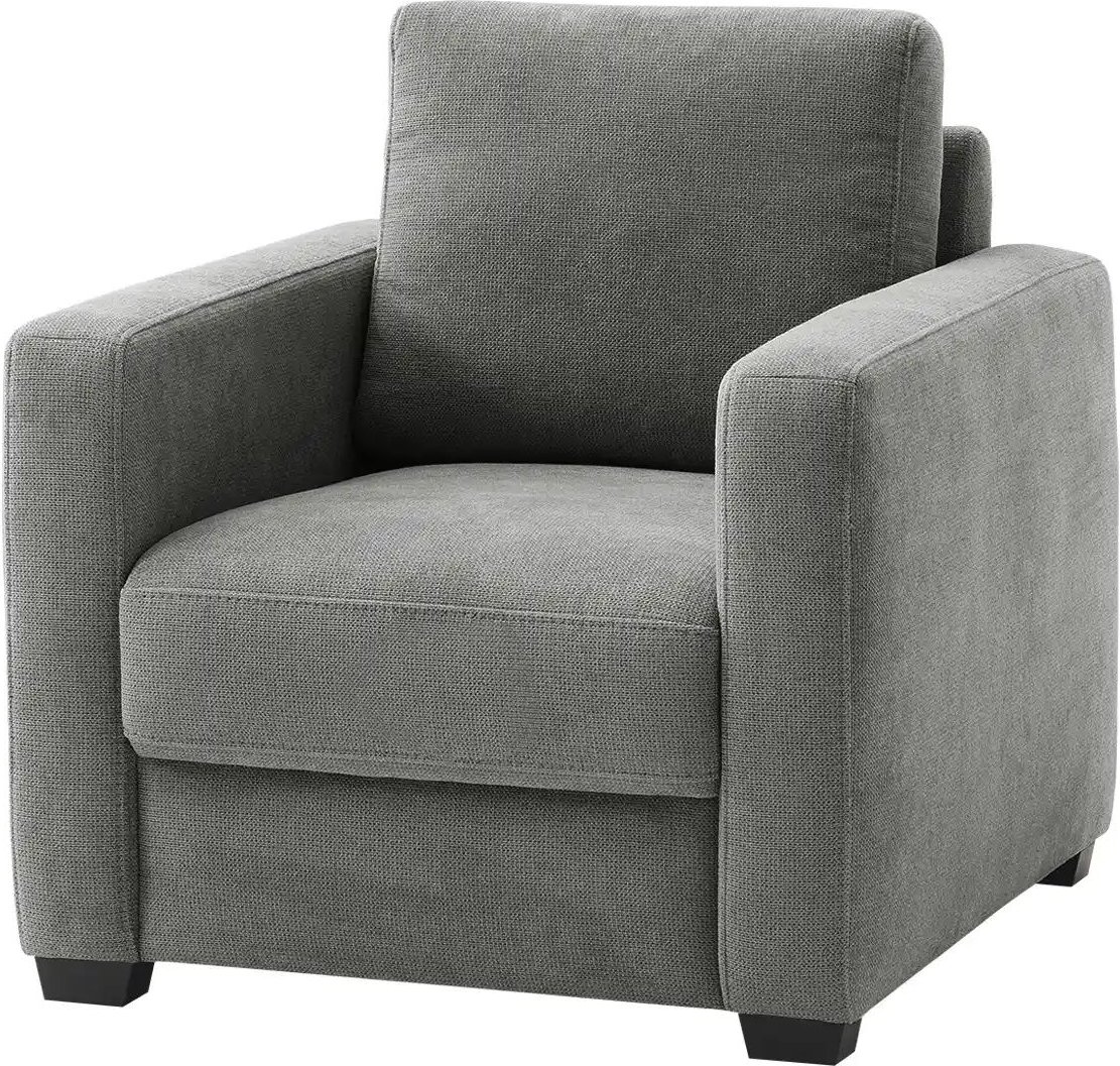 bobb Sessel mit Boxspringpolsterung Lisa de Luxe ¦ grau ¦ Maße (cm): B: 85 H: 90 T: 93.0 Polstermöbel > Sessel > Relaxs...