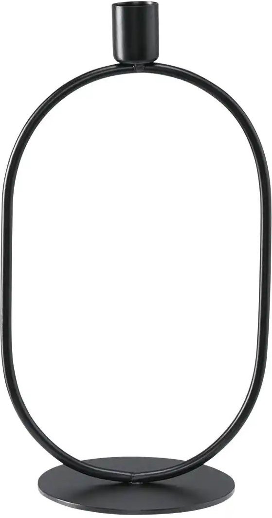 HOME STORY Kerzenhalter ¦ schwarz ¦ Metall ¦ Maße (cm): B: 13,7 H: 25,5 T: 10.0 Accessoires > Kerzen & Kerzenständer >...
