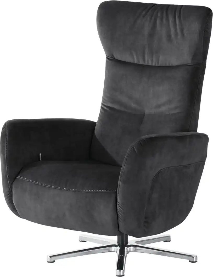 Thumbnail - meinSofa Relaxsessel mit Relaxfunktion Sabine ¦ grau ¦ Maße (cm): B: 76 H: 110 T: 83.0 Polstermöbel > Sessel > Fernsehse...