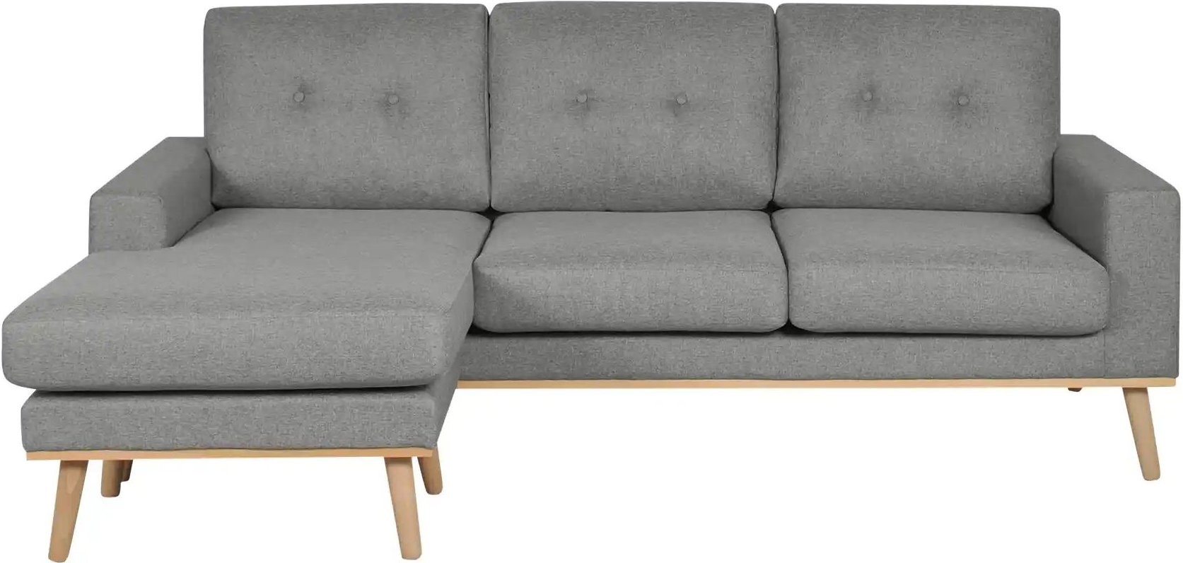 Ecksofa beidseitig stellbar Cristy ¦ grau ¦ Maße (cm): B: 211 H: 88 T: 139.0 Polstermöbel > Sofas > 3-Sitzer - Höffner