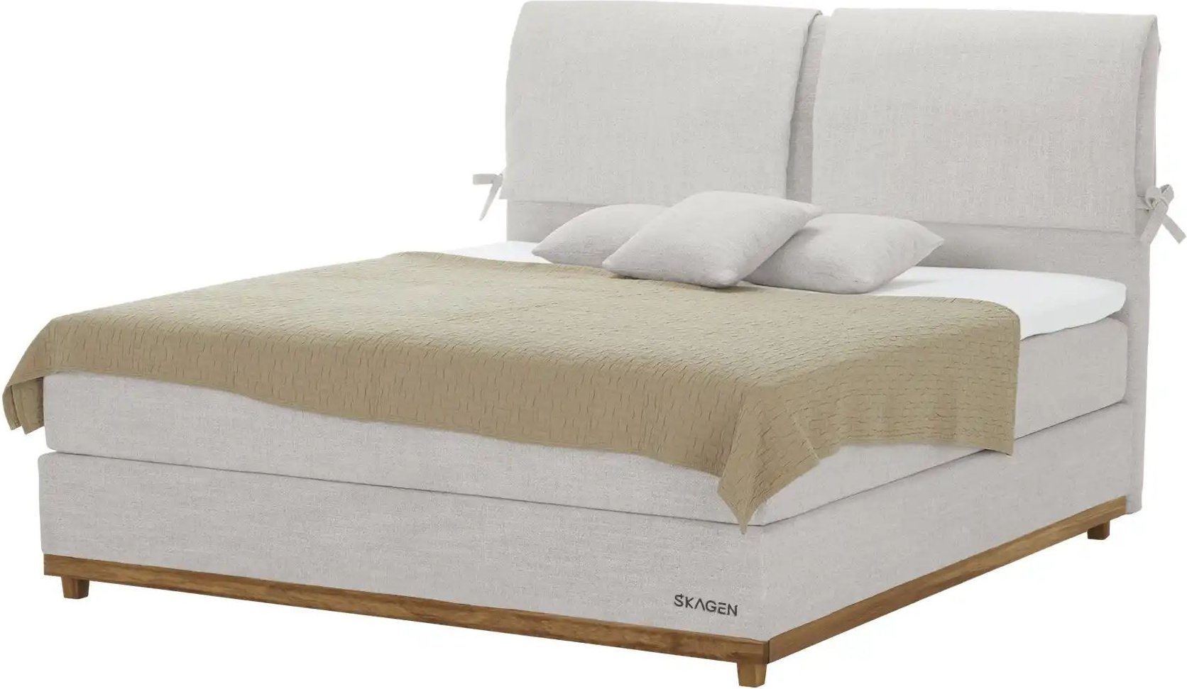 SKAGEN STUDIO Boxspringbett Sild ¦ beige ¦ Maße (cm): B: 184 H: 124 Betten > Boxspringbetten - Höffner