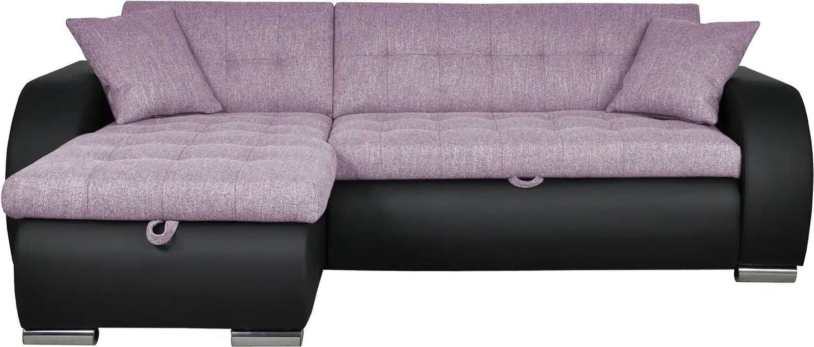 Thumbnail - Ecksofa Aries ¦ lila/violett ¦ Maße (cm): B: 242 H: 80 T: 161.0 Polstermöbel > Sofas > Ecksofas - Höffner