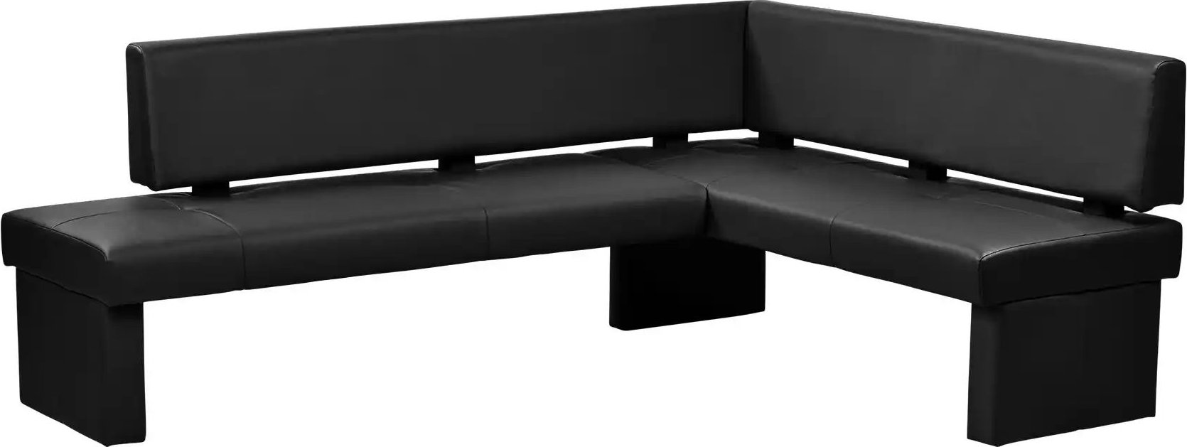 Woodford Eckbank Kunstleder Seta ¦ schwarz ¦ Maße (cm): H: 86 Bänke > Eckbänke - Höffner