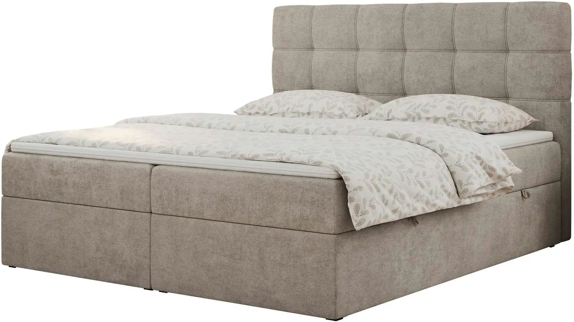 Boxbett mit Bettkasten Erni ¦ beige ¦ Maße (cm): B: 180 H: 110 Betten > Komfortbetten - Höffner