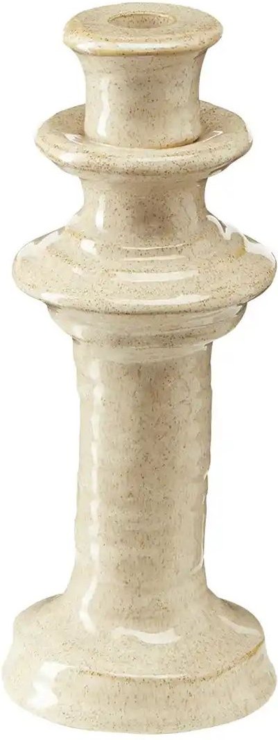 HOME STORY Kerzenhalter   ¦ beige ¦ Steingut ¦ Maße (cm): H: 25,5  Ø: 10.3 Accessoires > Kerzen & Kerzenständer > Kerzen...