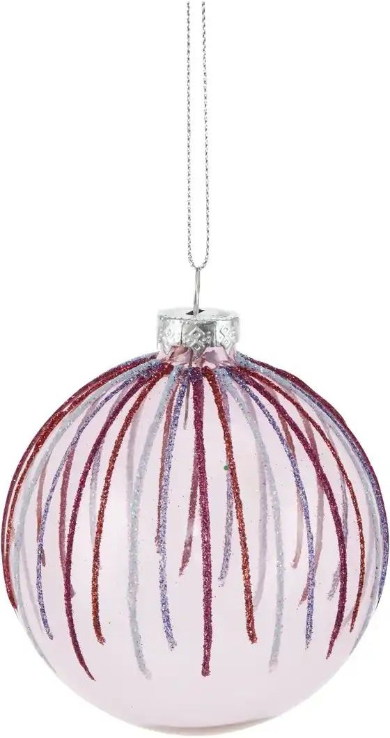 HOME STORY Weihnachtsbaumkugel   ¦ rosa/pink ¦ Glas,Aluminium Ø: 8 Weihnachten - Höffner