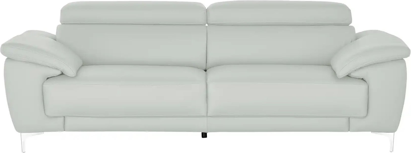 Max Schelling Einzelsofa aus Echtleder Vita ¦ grau ¦ Maße (cm): B: 236 H: 93 T: 105.0 Polstermöbel > Sofas > 3-Sitzer - ...