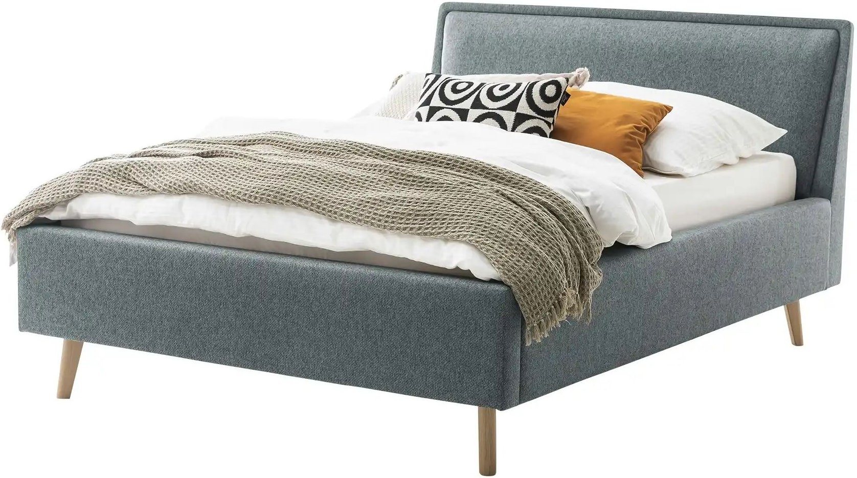 Polsterbett Fairford ¦ blau ¦ Maße (cm): B: 156 H: 105 T: 224.0 Betten > Komfortbetten - Höffner