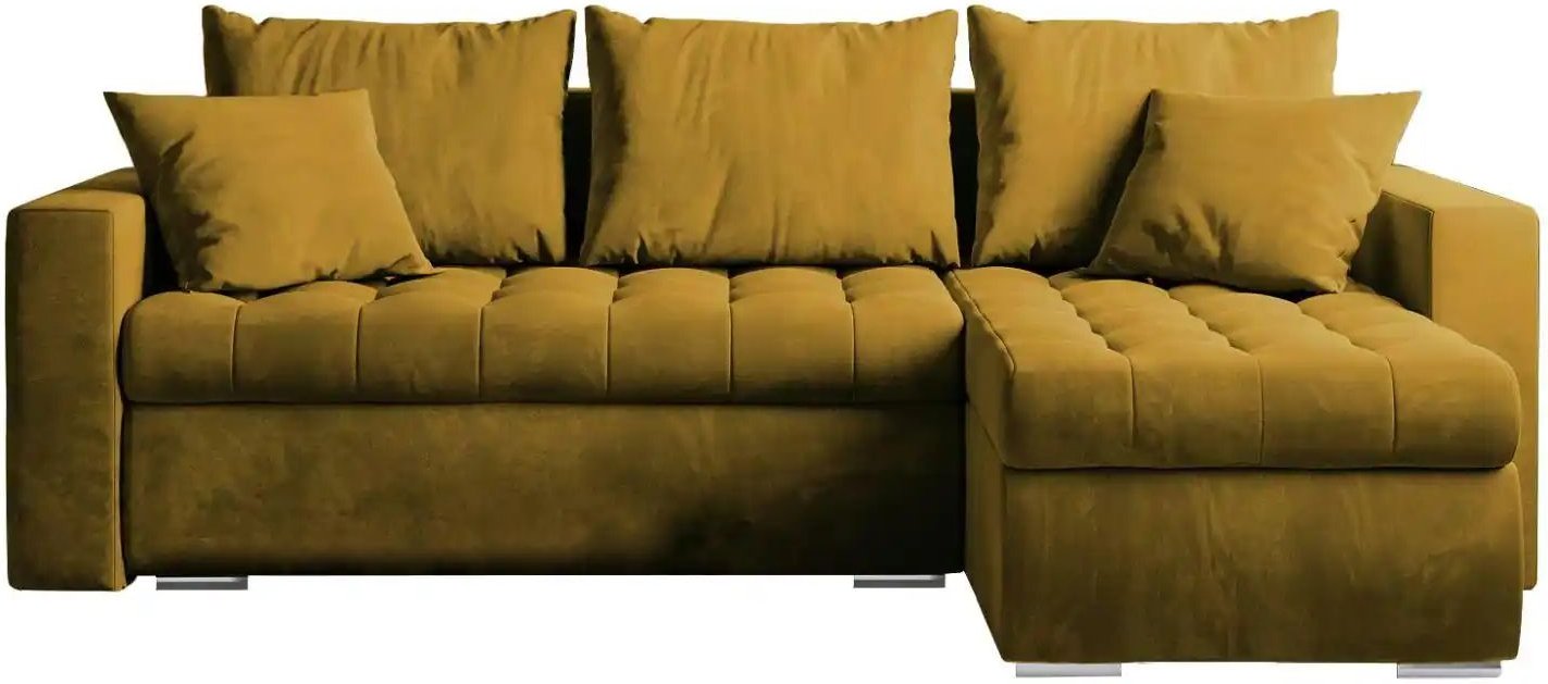 Ecksofa mit Schlaffunktion Luis ¦ gelb ¦ Maße (cm): B: 238 H: 85 Polstermöbel > Sofas > Ecksofas - Höffner