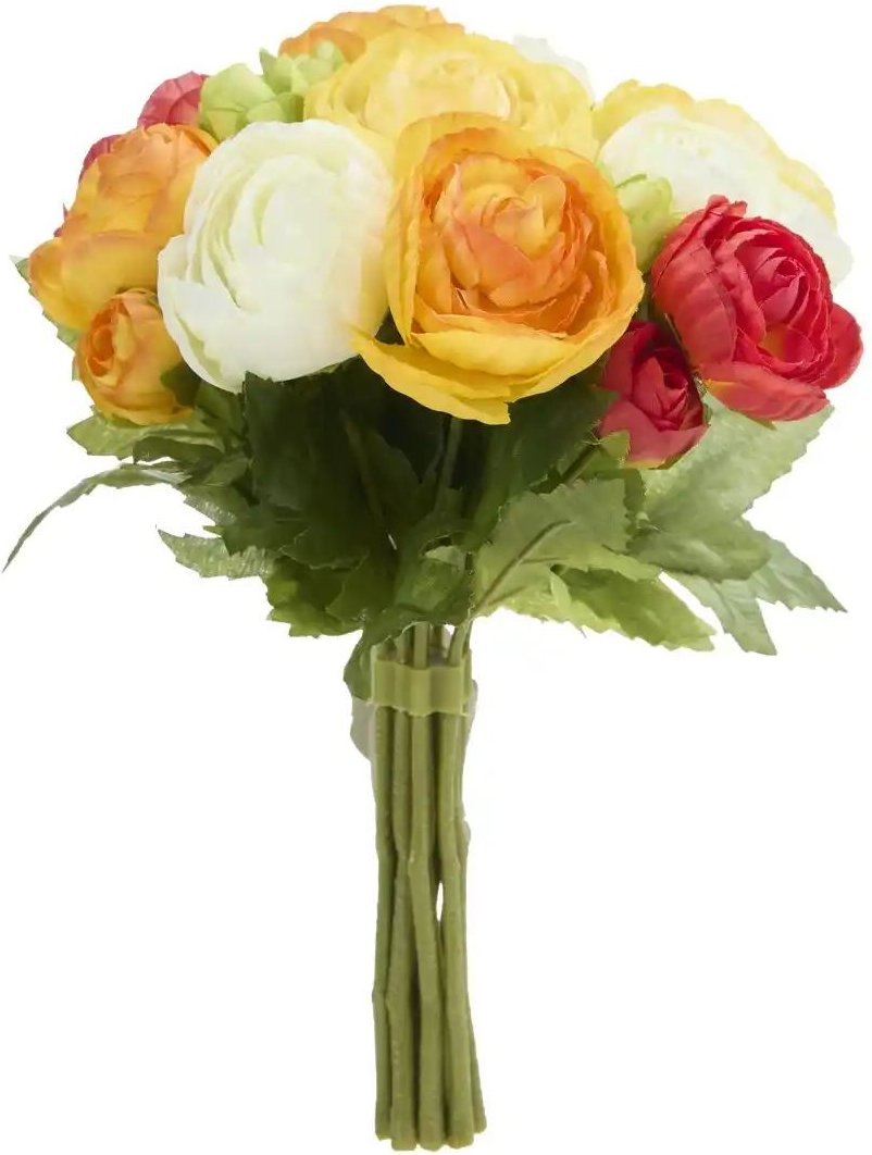 Strauß Ranunkeln ¦ orange ¦ Kunststoff,Polyester ¦ Maße (cm): H: 22 Ø: 19 Accessoires > Kunstblumen - Höffner