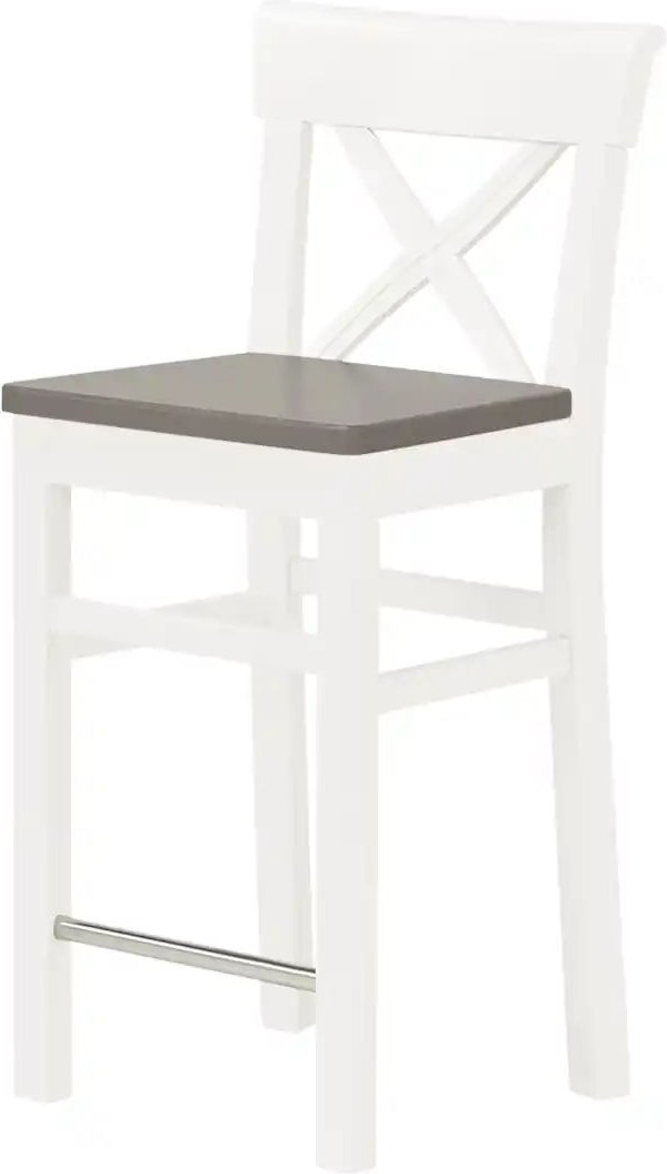 Thumbnail - maison bleue Barstuhl Florian ¦ weiß ¦ Maße (cm): B: 43,5 H: 96 T: 44.0 Polstermöbel > Hocker > Barhocker - Höffner