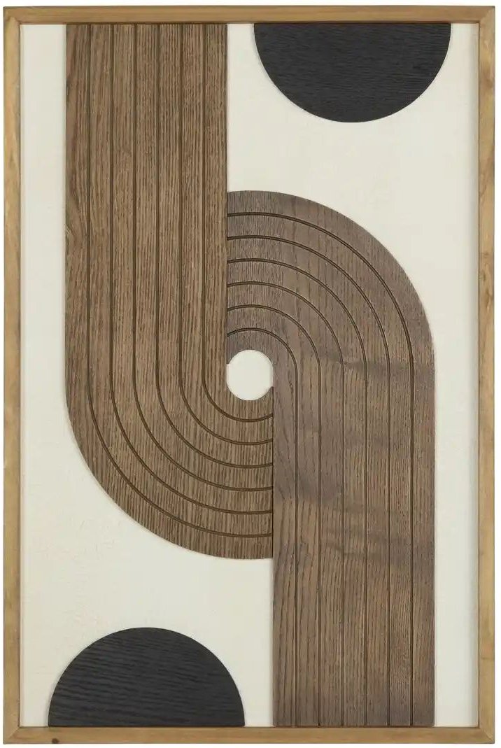 HOME STORY Wandbild ¦ holzfarben ¦ MDF,Massivholz ¦ Maße (cm): B: 40 H: 2,7 Accessoires > Bilder & Schilder - Höffner