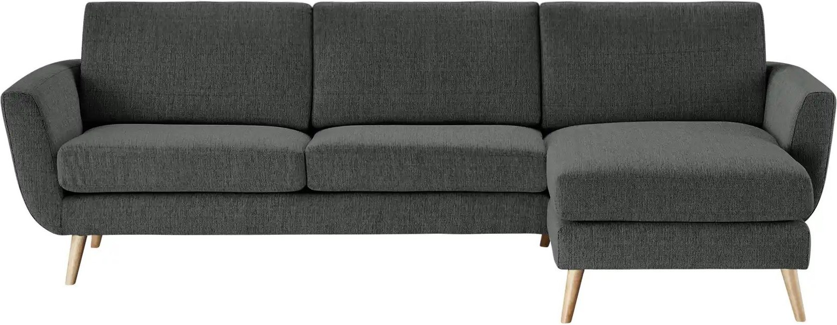 SOHO Ecksofa Smilla ¦ grau ¦ Maße (cm): B: 274 H: 85 T: 156.0 Polstermöbel > Sofas > 3-Sitzer - Höffner